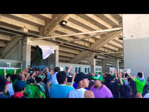"TEMUCO vs La Serena / Hinchada Albiverde" Barra: Los Devotos &bull; Club: Deportes Temuco