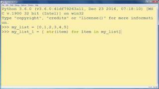How to Convert a List of Integers to a List of Strings in Python programming language