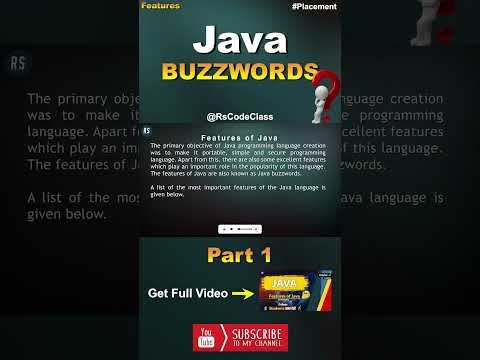 Buzzwords Javatutorial Java Features Rscodeclass Of Java Programming Language