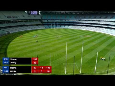 Australian Rules Scoreboard vMix demo 17 September 2016 04 26 09 PM