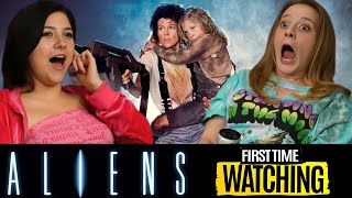 ALIENS Blew Us AWAY 🤯 * MOVIE REACTION and COMMENTARY | First Time Watching ! (1986)