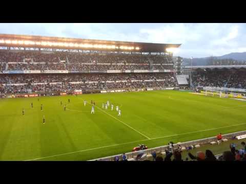 Afición Celta. Xuntos Coseguirémolo. Gol Oubiña
