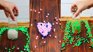 Oddly satisfying Reverse video. Compilation Colorful Beads #2