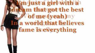 Miley Cyrus-Just a Girl + Lyrics