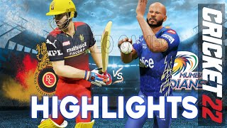 rcb vs mi - Royal Challengers Bangalore vs Mumbai Indians Match Highlights IPL 15 Cricket 22