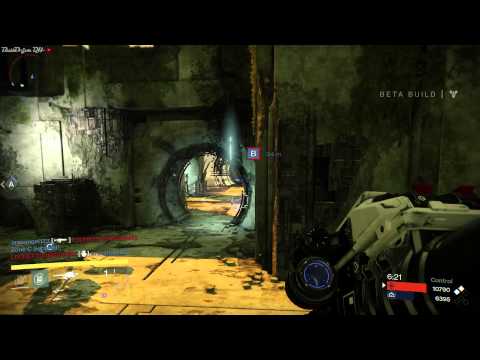 Destiny Beta Gameplay - PVP - 18-3 Playing Control on Shores of Time