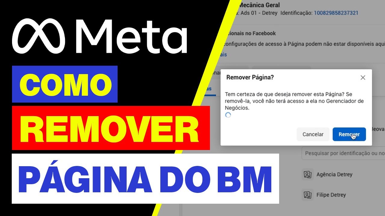Como REMOVER a PÁGINA da BM ou CONTA EMPRESARIAL - NOVO FACEBOOK