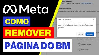 Como REMOVER a PÁGINA da BM ou CONTA EMPRESARIAL - NOVO FACEBOOK