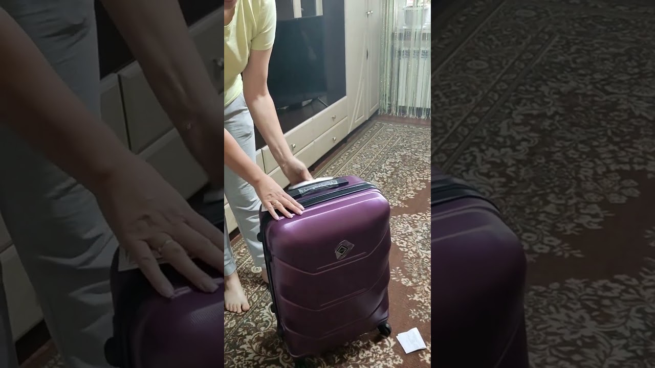 Набір валіз Bonro 2019 - 3 штуки (S, M, L), бузкові