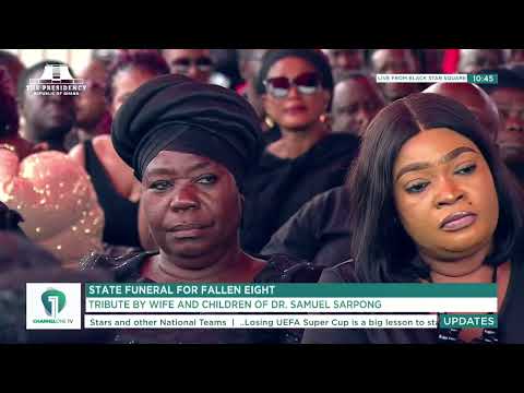 ‘I’m looking forward to welcoming you back home’ – Wife of Late Dr. Sarpong