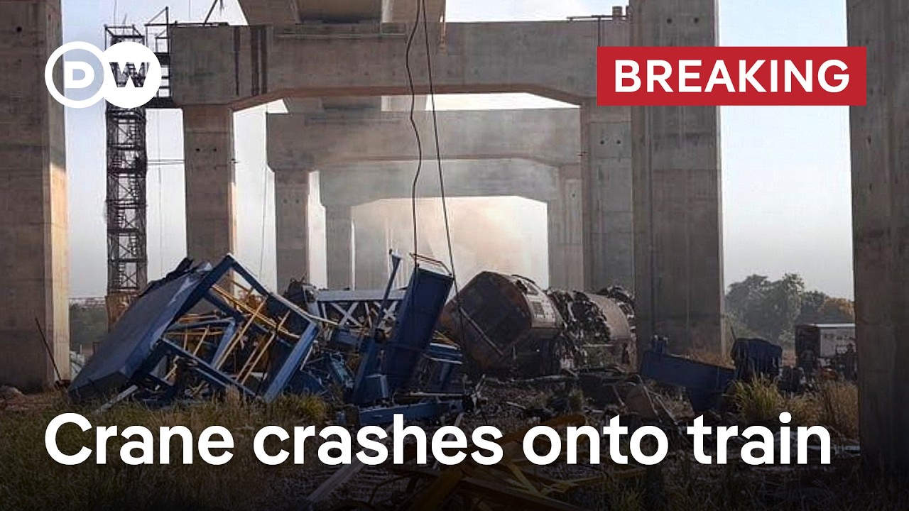 At least 22 dead after crane fell on passenger train in Thailand | DW News