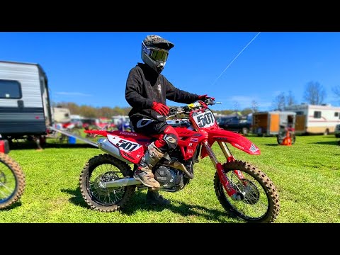 My First Ride on NEW Honda CRF450... it's too fast