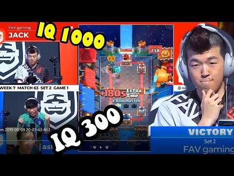 IQ1000 🔥JACK vs Xbow Master 👈Best Matchup of CRL Asia - Clash Royale