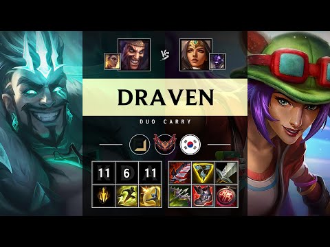 Draven ADC vs Sivir - KR Grandmaster Patch 25.17