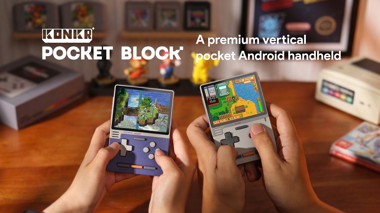 The all-new premium vertical pocket Android handheld — KONKR Pocket BLOCK — is officially launched! - YouTube
