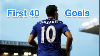 Die ersten 40 Tore des Eden Hazard für den FC Chelsea