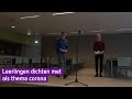 Leerlingen dichten over corona: 'Het is vijf voor twaalf, maar ik wil terug naar half negen'