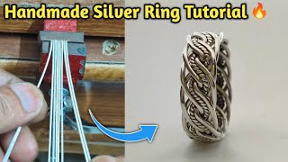 How to Make a Braided Silver Ring | Handmade Jewelry | Gold Smith Luke