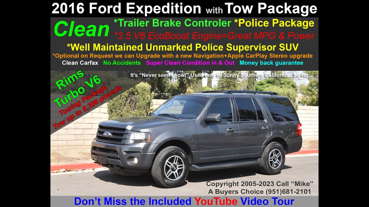 2016 Ford Expedition Dark Grey for sale Video tour and test ...