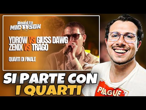 Reaction a ZENIX vs TRAGO / YDROW vs GIUSS DAWG - QUARTI - ROAD TO MIC TYSON 5
