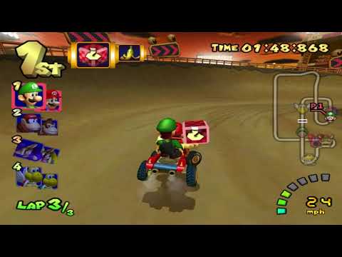 Mario Kart: Double Dash (GC) walkthrough - Waluigi Stadium
