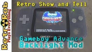 Show and Tell: GBA Backlight Mod and Notes