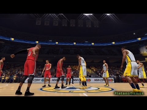 NBA East Finals 2014 - Miami Heat vs Indiana Pacers - 1st Qrt - Game 5 - NBA Live 14 - HD