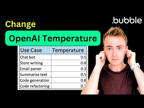 How to change OpenAI temperature with Bubble API Connector thumbnail