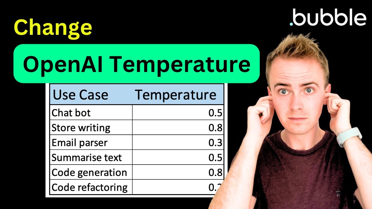 How to change OpenAI temperature with Bubble API Connector thumbnail