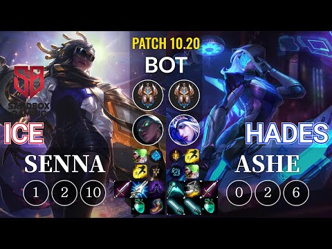 SB Ice Senna vs Hades Ashe Bot - KR Patch 10.20