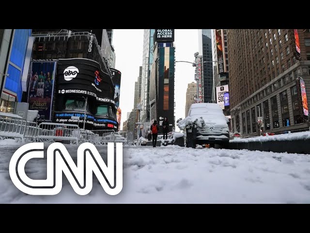 Temporais e nevascas paralisam EUA de leste a oeste | CNN DOMINGO