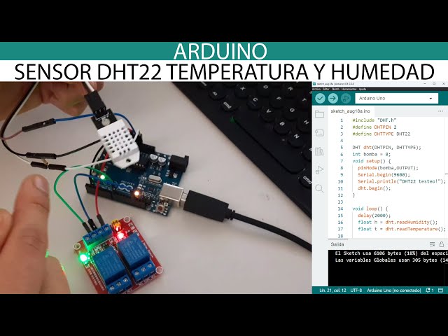 Vídeo relacionado con 2 Piezas Sensor DHT22, Digital Sensor DHT22 de Temperatura y Humedad AM2302, Módulo con Placa de Circuito y Cable, Alta Precisión, Bajo Consumo, Rango de Medición 3.3-5.5V para Proyectos Electrónicos