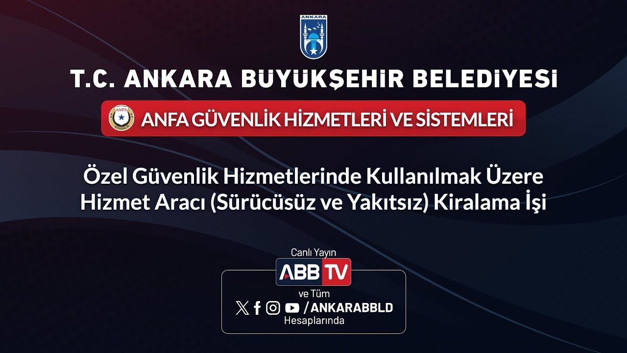 ANFA GÜV HİZM VE SİS LTD ŞTİ-Özel Güvenlik Hizmetlerinde Kullanılmak Üzere Hizmet Aracı Kiralama İşi
