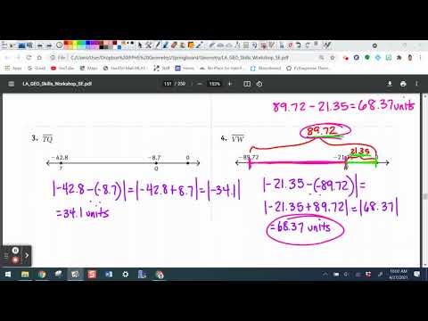17 Ruler Postulate And Segment Addition Postulate