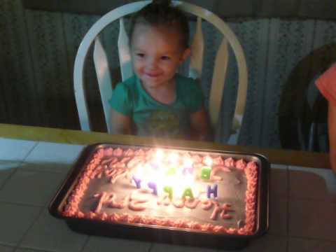 Singing Happy birthday to Morgyn 8 8 2015