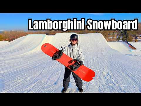 Taking a $6000 Lamborghini Snowboard to the Terrain Park