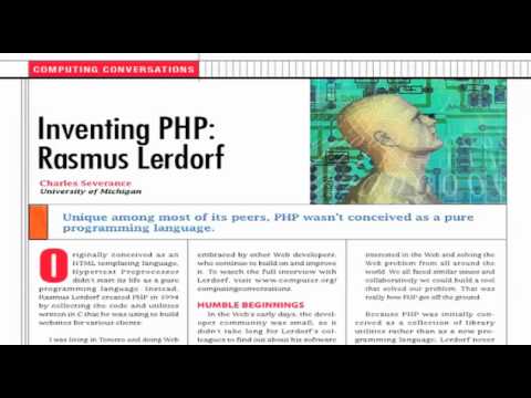 Computing Conversations: Inventing PHP--Rasmus Lerdorf
