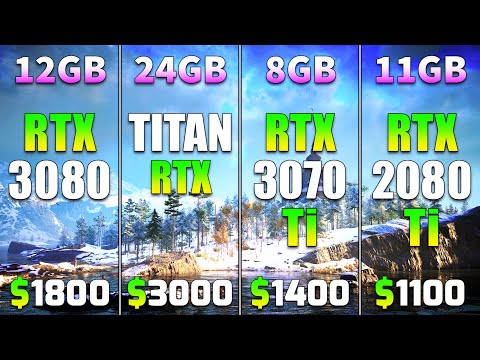 RTX 3080 12GB vs TITAN RTX 24 GB vs RTX 3070 Ti 8GB vs RTX 2080 Ti 11GB | PC Gaming Tested