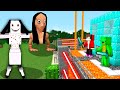 SCARY MOMO and SERBIAN DANCING LADY vs. Security House in Minecraft Challenge - Maizen JJ and Mikey