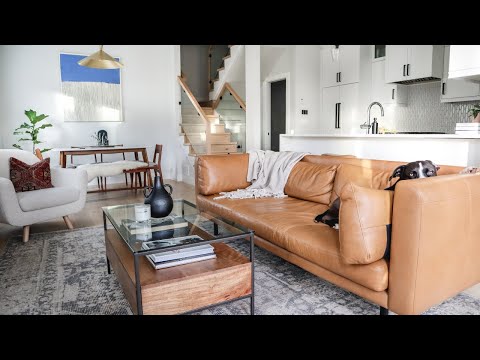 WE BOUGHT OUR FIRST HOUSE! | West Coast Style Furniture + Decor Living Room Tour