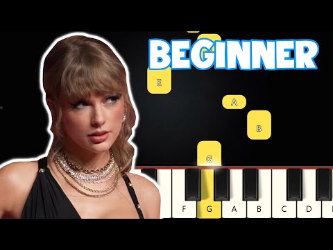 Wildest Dreams - Taylor Swift | Beginner Piano Tutorial | Easy Piano