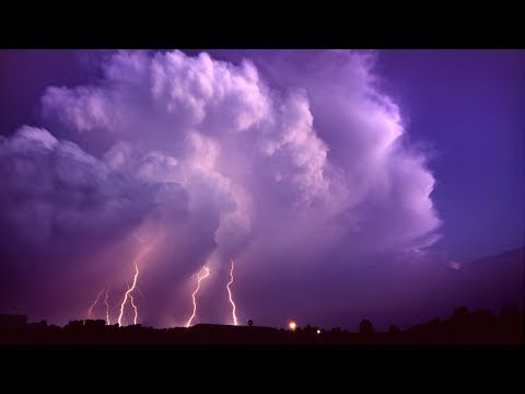 A STORM OF THUNDER - Lightning Strikes in Slow Motion and Storm Time Lapse