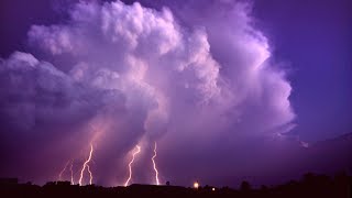 A STORM OF THUNDER - Lightning Strikes in Slow Motion and Storm Time Lapse