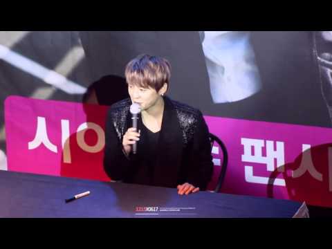 151113 잠실 팬사인회 XIA 준수 ジュンス - 인사 Cut