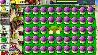 Plants Vs zombies Survival Day | Cob Cannon+Fume Shroom Vs All Survival Zombies Challenge Gameplay 