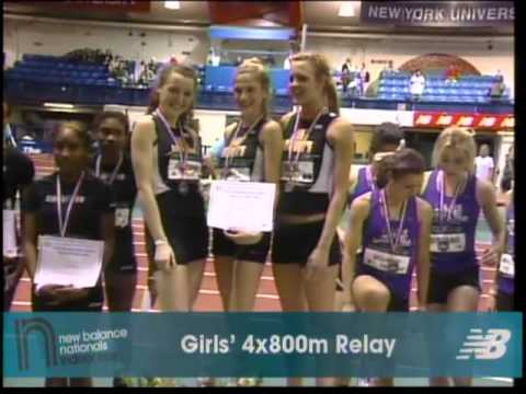 Girls 4x800m Awards - New Balance Indoor Nationals 2011
