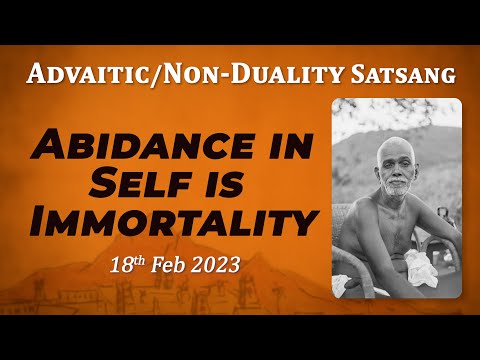 528. Bhagavan Ramana Satsang - Abidance in Self is Immortality