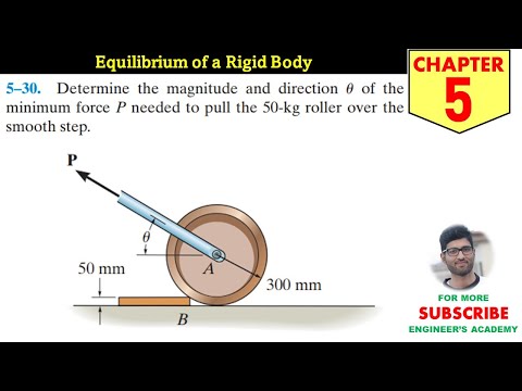 5-30 Equilibrium of a Rigid Body (Chapter 5) Hibbeler Statics 14th Edition Engineers Academy