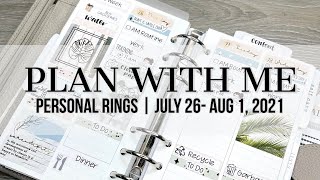 Plan with Me | Personal Rings | July 26-Aug 1, 2021 (ft. Saucy Stickers Co) #moterm #personalrings