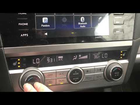 how to use the CLIMATE control for 2016 legacy subaru